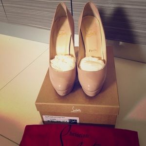 Christian Louboutin nude heels